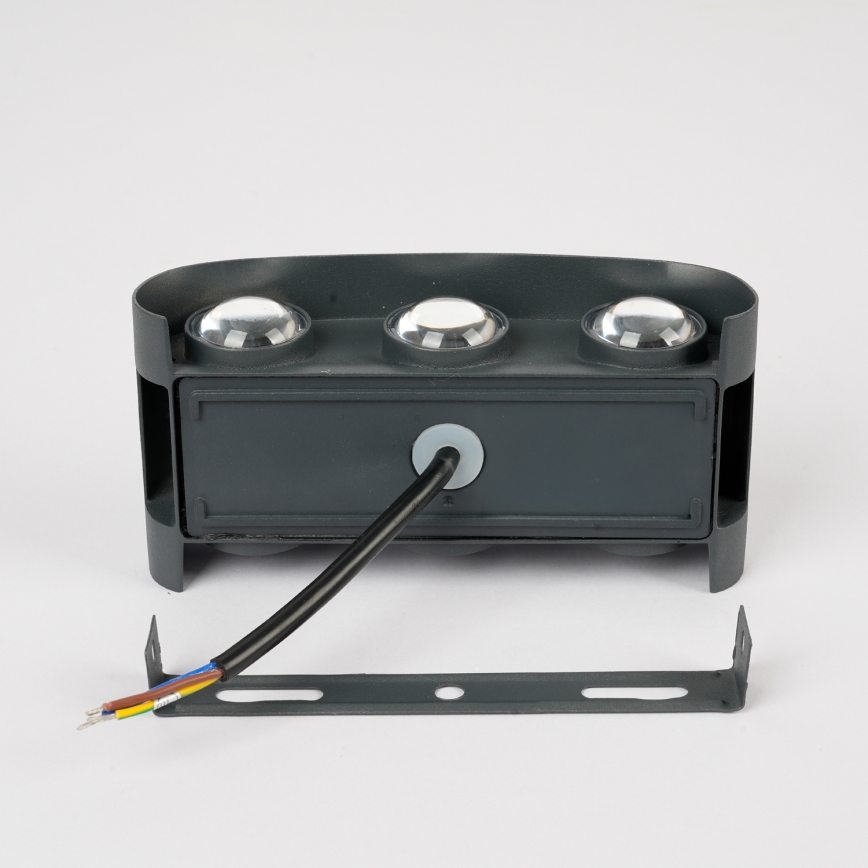 Brilagi - LED zewnętrzna oprawa ścienna FLAREBOX LED/6W/230V antracyt IP65