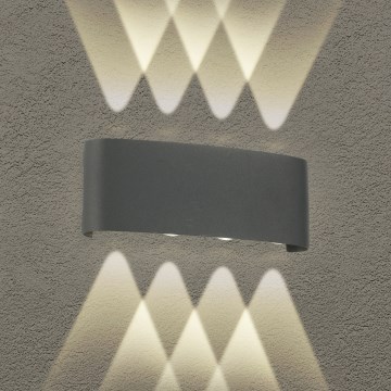 Brilagi - LED zewnętrzna oprawa ścienna FLAREBOX LED/8W/230V antracyt IP65