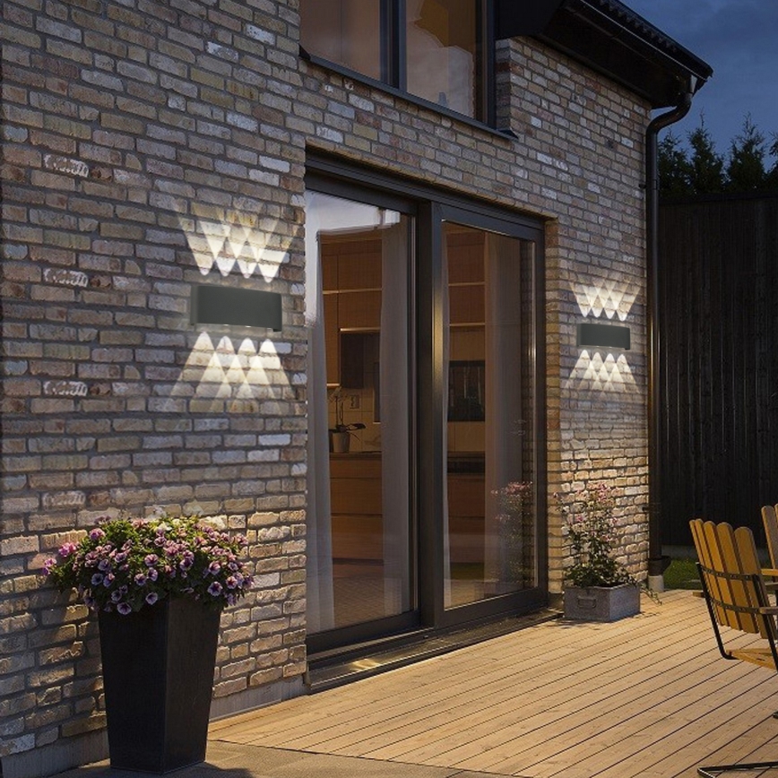 Brilagi - LED zewnętrzna oprawa ścienna FLAREBOX LED/8W/230V antracyt IP65