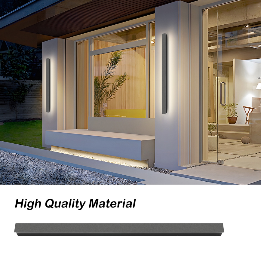 Brilagi - Zewnętrzny kinkiet LED LINEAR LED/22W/230V 3000K IP65 100 cm antracyt CRI 90