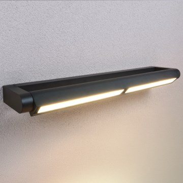 BRILAGI - LED Zewnętrzna oprawa ścienna na elewację SALERNO LED/24W/230V 66 cm czarna IP65