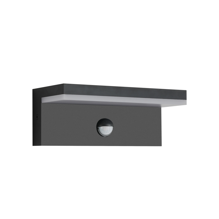 Brilagi - Zewnętrzny kinkiet LED z czujnikiem TESSI LED/10W/230V, czarny, IP54