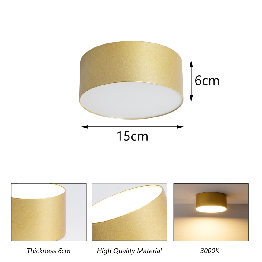 BRILAGI - LED Zewnętrzna oprawa sufitowa FORIS LED/20W/230V śr. 15 cm złota IP44
