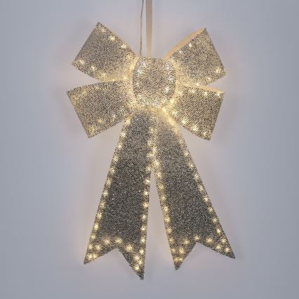 BRILAGI - LED Zewnętrzna świąteczna dekoracja LED/3,3W/230V IP44 srebrna kokarda