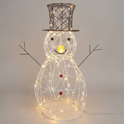BRILAGI - LED Zewnętrzna dekoracja świąteczna LED/3,6W/8 funkcji 60 cm IP44 bałwan ciepła biała