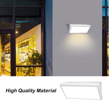 Brilagi - LED Kinkiet zewnętrzny z czujnikiem TRIANGLE LED/20W/230V biały IP65