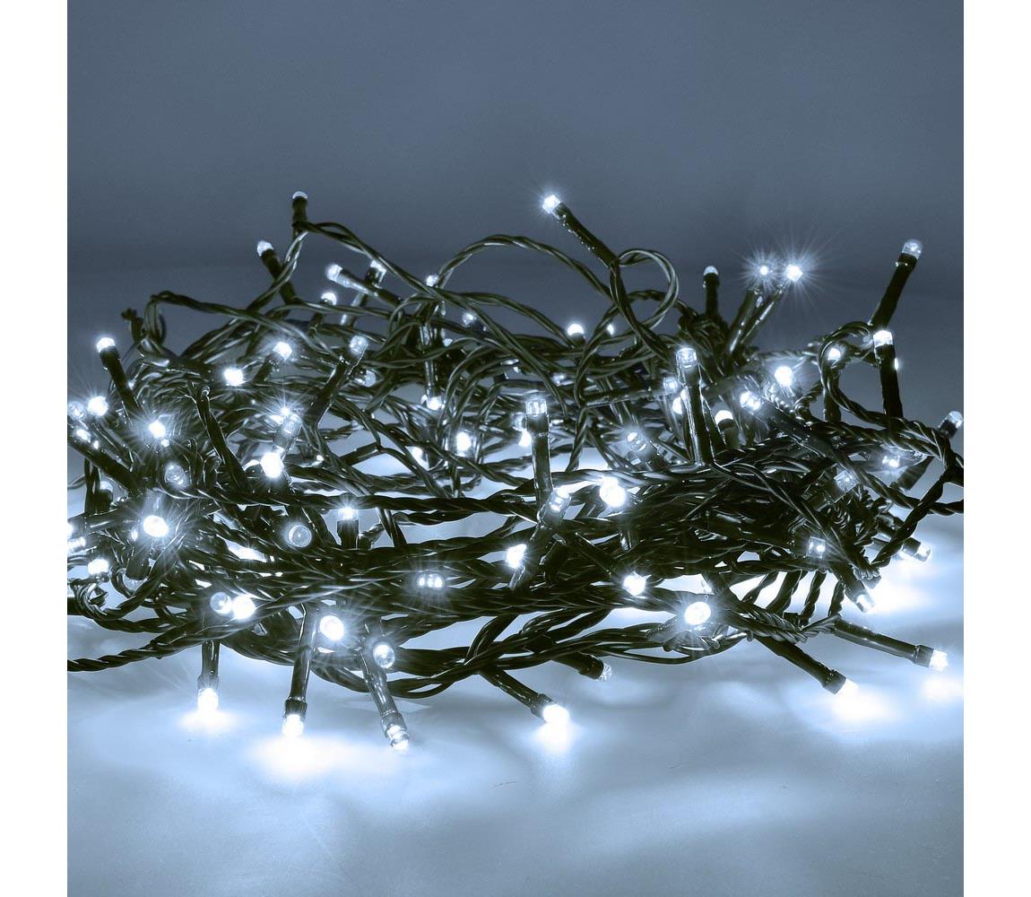 Brilagi - LED Zewnętrzny łańcuch dekoracyjny 150xLED/8 funkcji 18 m IP44 zimna biel