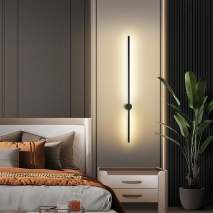 Brilagi - Zewnętrzny kinkiet LED AURA, 20 W, 230 V, 4000 K, IP54, 97 cm, antracyt