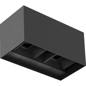 Brilagi - LED zewnętrzny kinkiet DOUBLE CUBE LED/12W/230V antracyt IP65