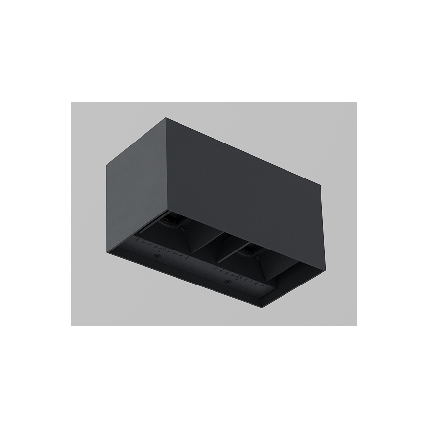 Brilagi - LED zewnętrzny kinkiet DOUBLE CUBE LED/12W/230V antracyt IP65