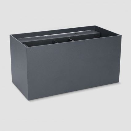Brilagi - LED zewnętrzny kinkiet DOUBLE CUBE LED/12W/230V antracyt IP65