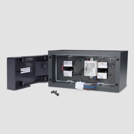Brilagi - LED zewnętrzny kinkiet DOUBLE CUBE LED/12W/230V antracyt IP65