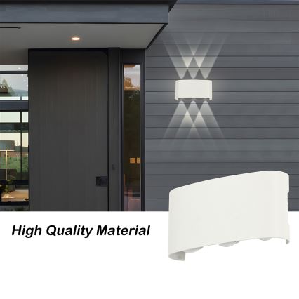 Brilagi - LED zewnętrzny kinkiet FLAREBOX LED/6W/230V biały IP65