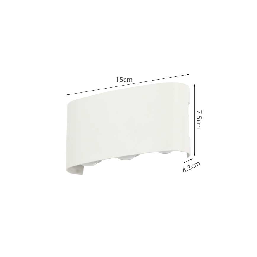 Brilagi - LED zewnętrzny kinkiet FLAREBOX LED/6W/230V biały IP65