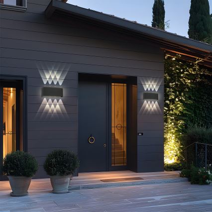 Brilagi - LED zewnętrzny kinkiet FLAREBOX LED/8W/230V czarny IP65