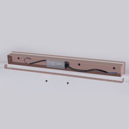 Brilagi - Zewnętrzna oprawa ścienna LED LINEAR/12W/230V 3000K IP65 50 cm brązowa CRI 90