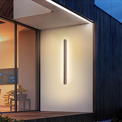 Brilagi - LED zewnętrzny kinkiet LINEAR LED/22W/230V 3000K IP65 100 cm brązowy CRI 90