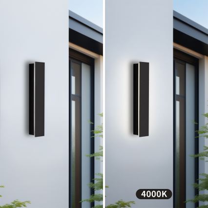 Brilagi - Zewnętrzna oprawa ścienna LED LINEAR LED/8W/230V 4000K IP65 30 cm czarna CRI 90