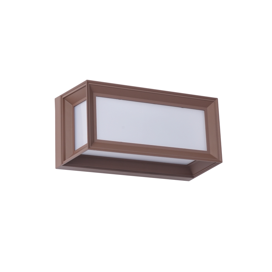 Brilagi - Zewnętrzna lampa ścienna LED z czujnikiem PARKER LED/12W/230V brązowa IP44