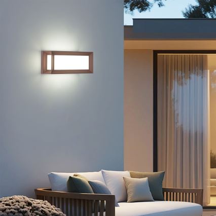 Brilagi - LED zewnętrzny kinkiet PARKER LED/12W/230V brązowy IP44