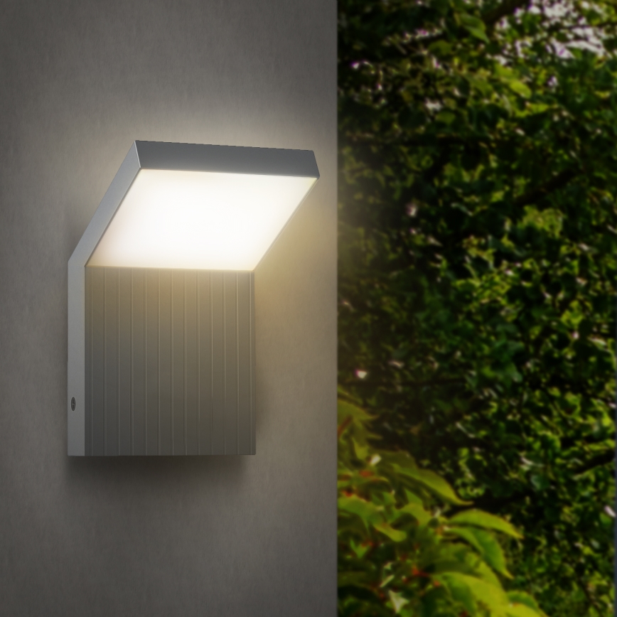 Brilagi - LED zewnętrzny kinkiet RIANO LED/8W/230V srebrny IP65
