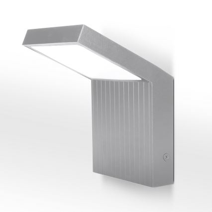 Brilagi - LED zewnętrzny kinkiet RIANO LED/8W/230V srebrny IP65