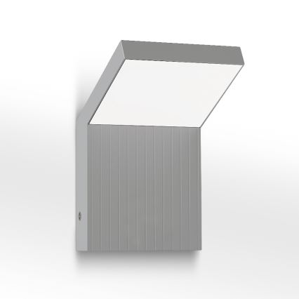 Brilagi - LED zewnętrzny kinkiet RIANO LED/8W/230V srebrny IP65