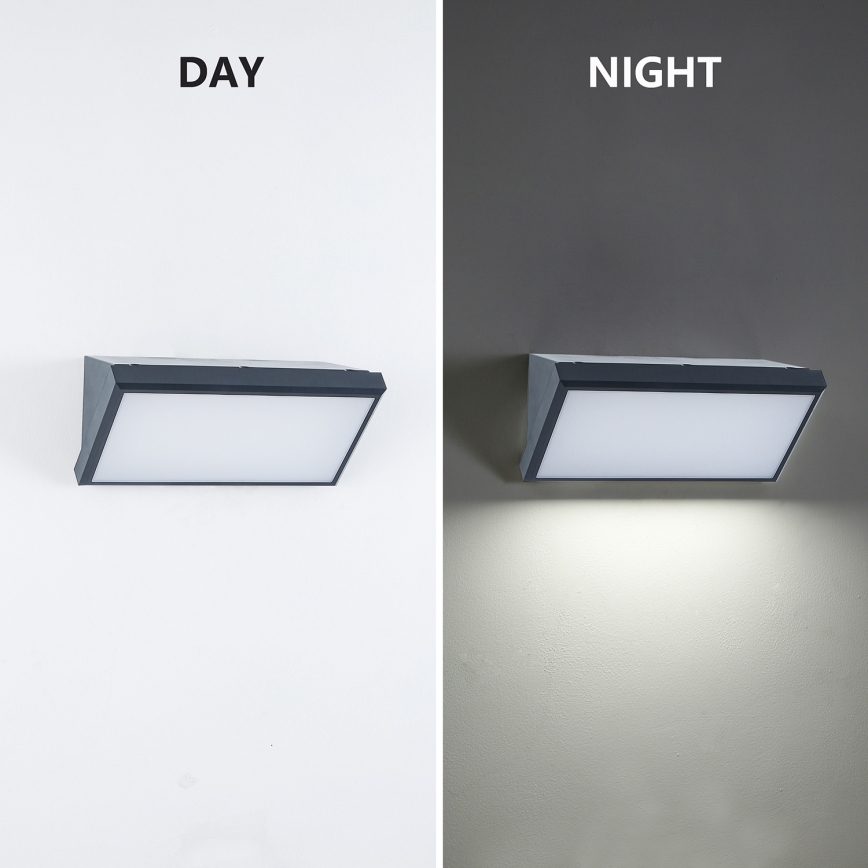 Brilagi - LED ściemnialny zewnętrzny kinkiet TRIANGLE 1xE27/6W/230V 2700-6500K IP65 antracyt
