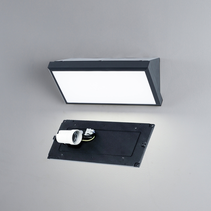 Brilagi - LED ściemnialny zewnętrzny kinkiet TRIANGLE 1xE27/6W/230V 2700-6500K IP65 antracyt