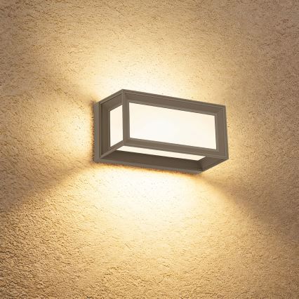 Brilagi - Zewnętrzny kinkiet LED z czujnikiem PARKER LED/12W/230V, szary, IP44
