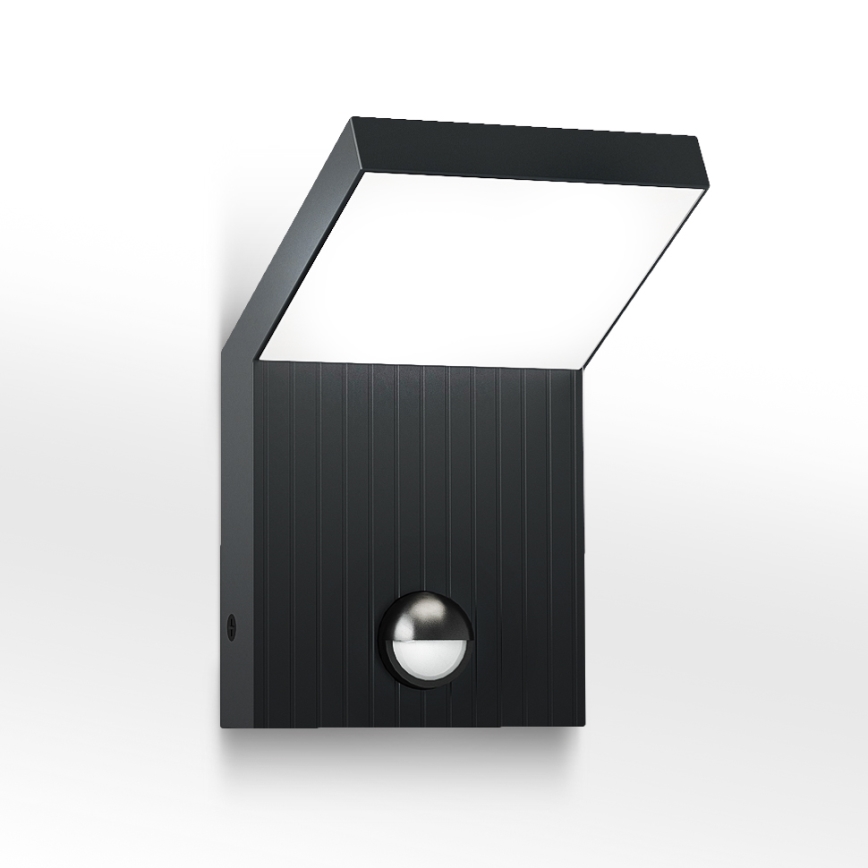 Brilagi - zewnętrzny kinkiet LED z czujnikiem RIANO LED/8W/230V antracyt IP65