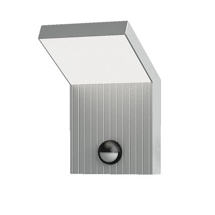 Brilagi - LED Zewnętrzna lampa ścienna z czujnikiem RIANO LED/8W/230V srebrna IP65