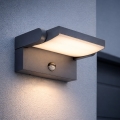 BRILAGI - LED zewnętrzny kinkiet z czujnikiem ruchu i zmierzchu ANKLE LED/12W/230V IP65 czarny