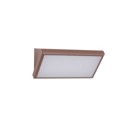 Brilagi - Zewnętrzny kinkiet LED z czujnikiem TRIANGLE LED/20W/230V, brązowy, IP65