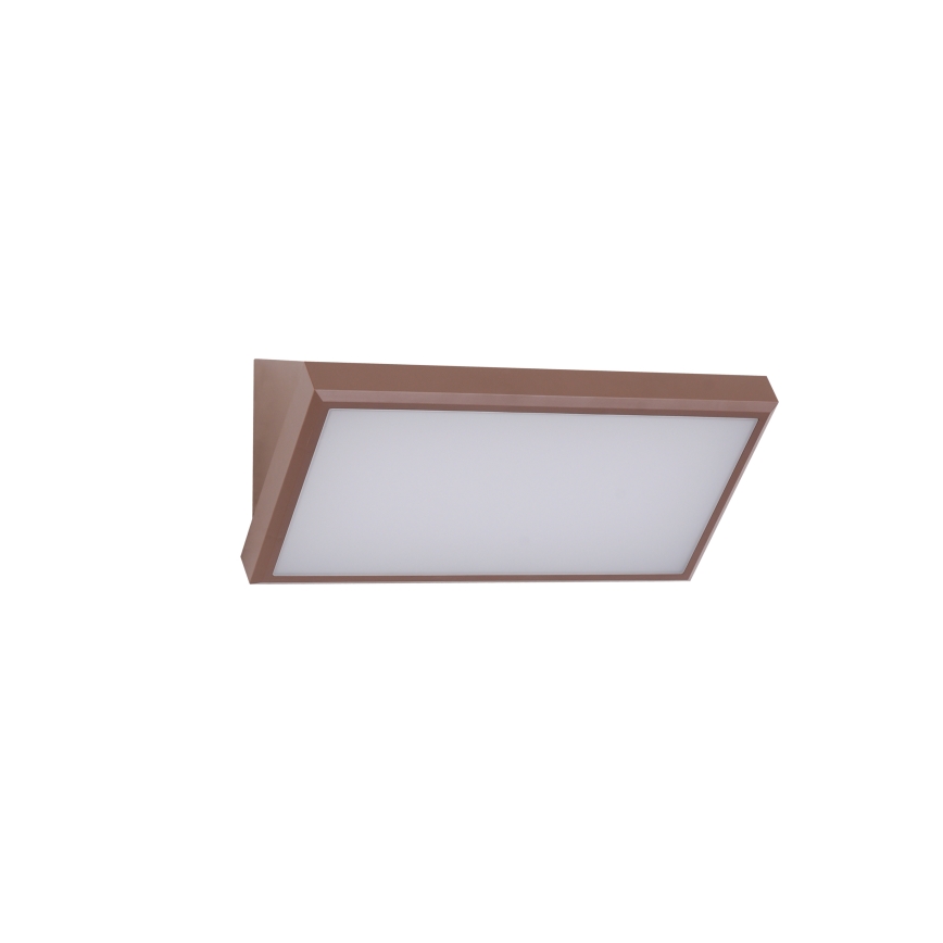 Brilagi - Zewnętrzny kinkiet LED z czujnikiem TRIANGLE LED/20W/230V, brązowy, IP65