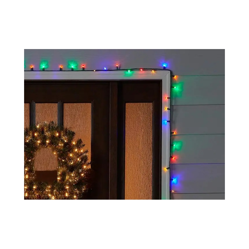 Brilagi - LED Zewnętrzny łańcuch bożonarodzeniowy 200xLED/2 funkcji 25m IP44 wielobarwny