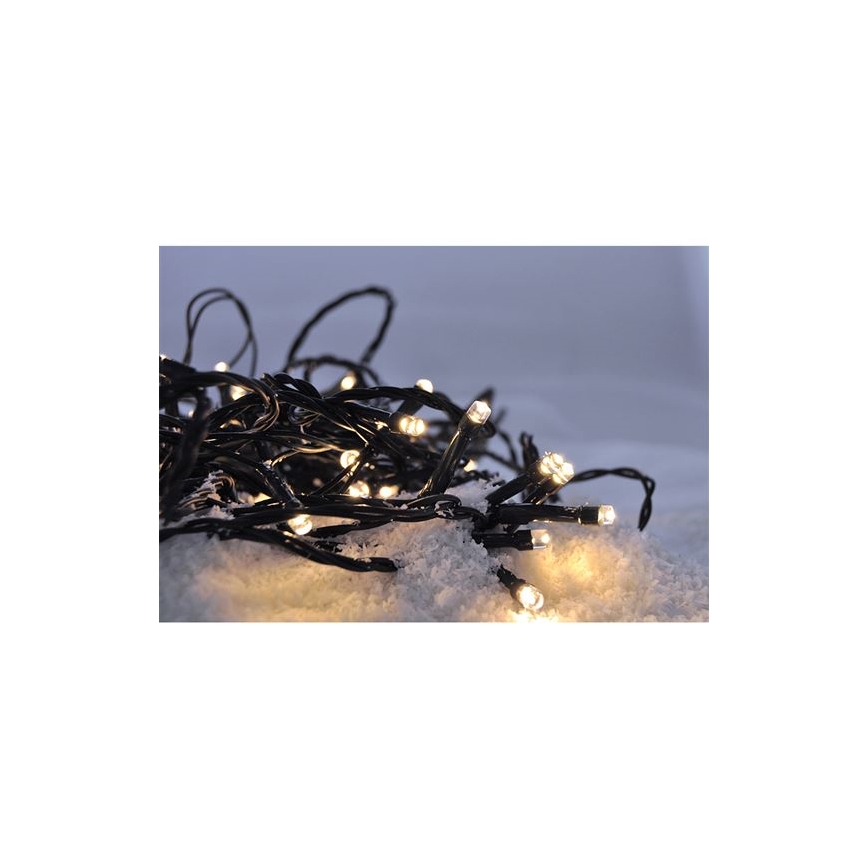 Brilagi - LED Zewnętrzny łańcuch bożonarodzeniowy 500xLED/8 functions 55m IP44 ciepła biel