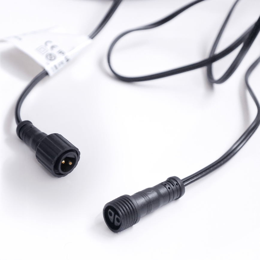 Brilagi - Zewnętrzna dekoracyjna girlanda LED 25xE12/0,36W/24V 20m czarna IP44 ciepła biała