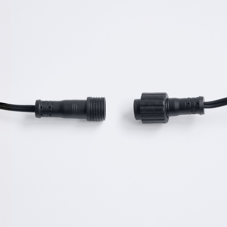 Brilagi - Zewnętrzna dekoracyjna girlanda LED 25xE12/0,36W/24V 20m czarna IP44 ciepła biała