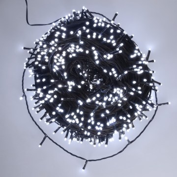 BRILAGI - LED zewnętrzny łańcuch świąteczny 1000xLED/8 funkcji 105 m IP44 zimne białe światło