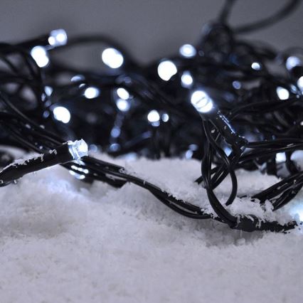 Brilagi - LED zewnętrzny łańcuch świąteczny 100xLED/8 funkcji 13 m IP44 zimna biel