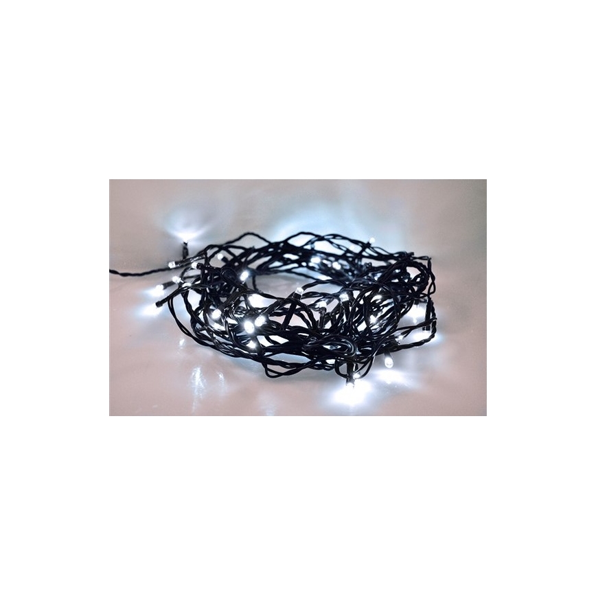 Brilagi - LED zewnętrzny łańcuch świąteczny 100xLED/8 funkcji 13 m IP44 zimna biel