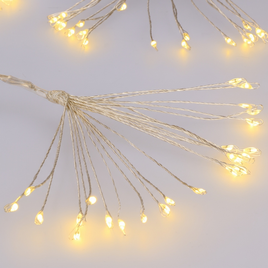 Brilagi - LED zewnętrzny łańcuch świąteczny 150xLED 5m IP44 ciepła biała efekt fajerwerków