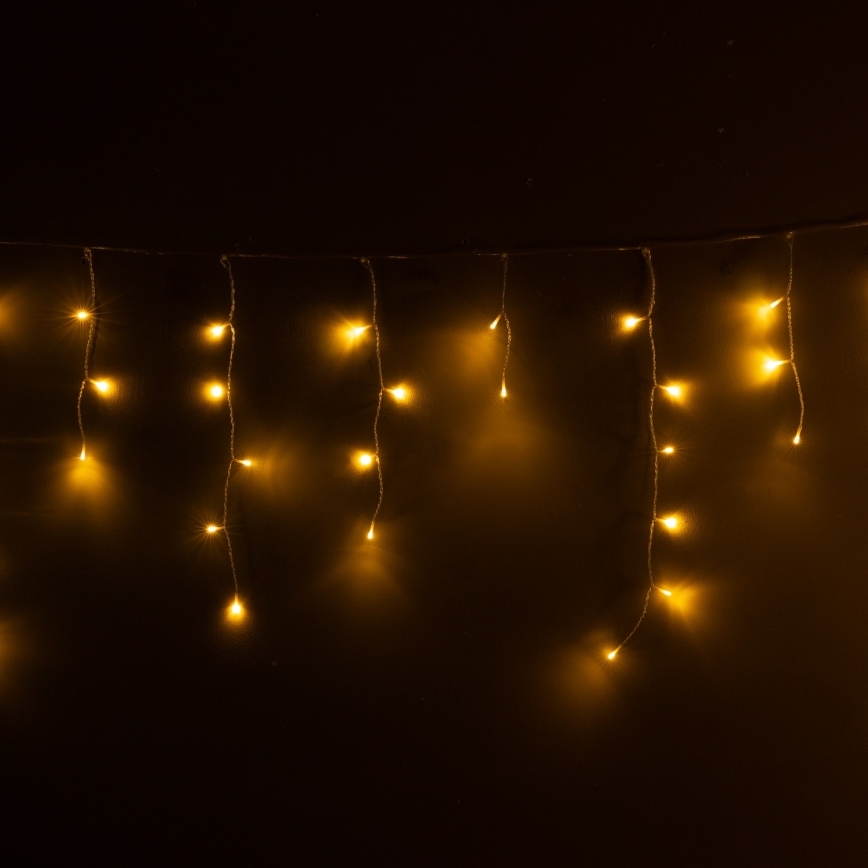 Brilagi - Zewnętrzny łańcuch świąteczny LED 200xLED/8 funkcji 13m IP44 ciepła biała sople świetlne