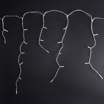 Brilagi - Zewnętrzny łańcuch świąteczny LED 200 x LED/8 funkcji 13 m IP44 zimna biel sople