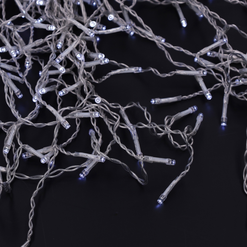 Brilagi - Zewnętrzny łańcuch świąteczny LED 200 x LED/8 funkcji 13 m IP44 zimna biel sople