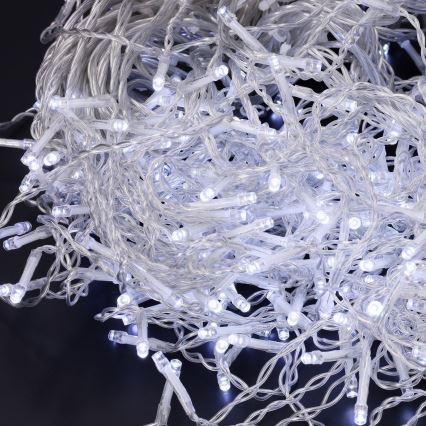 Brilagi - Zewnętrzny łańcuch świąteczny LED 200 x LED/8 funkcji 13 m IP44 zimna biel sople