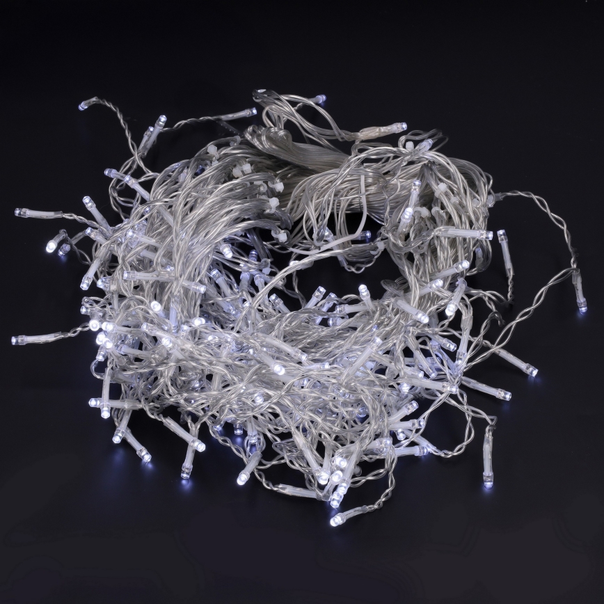 Brilagi - Zewnętrzny łańcuch świąteczny LED 200 x LED/8 funkcji 13 m IP44 zimna biel sople