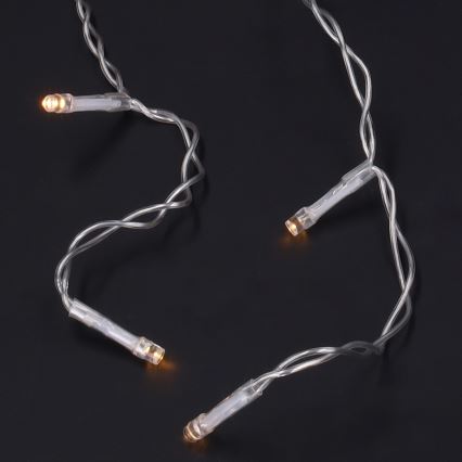 Brilagi - LED zewnętrzny łańcuch świąteczny 200xLED/8 funkcji 13m IP44 ciepła biała sople