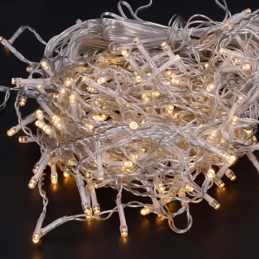 Brilagi - LED zewnętrzny łańcuch świąteczny 200xLED/8 funkcji 13m IP44 ciepła biała sople